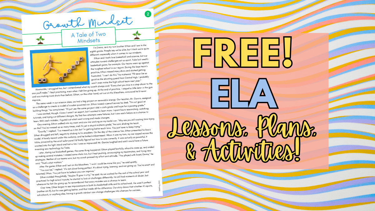 Free ELA Lessons